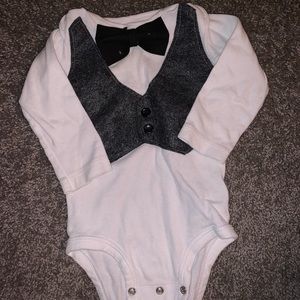 9 month suit shirt formal wear bow tie